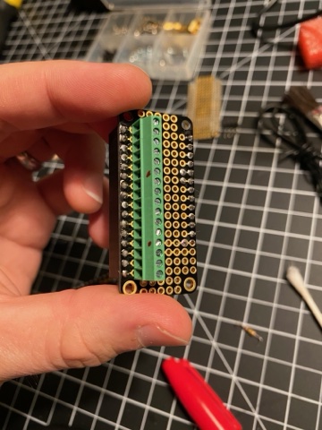 Assembled protoboard circuit
