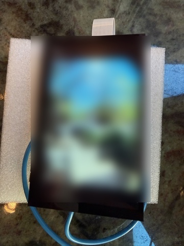 Live doorbell camera feed on the display